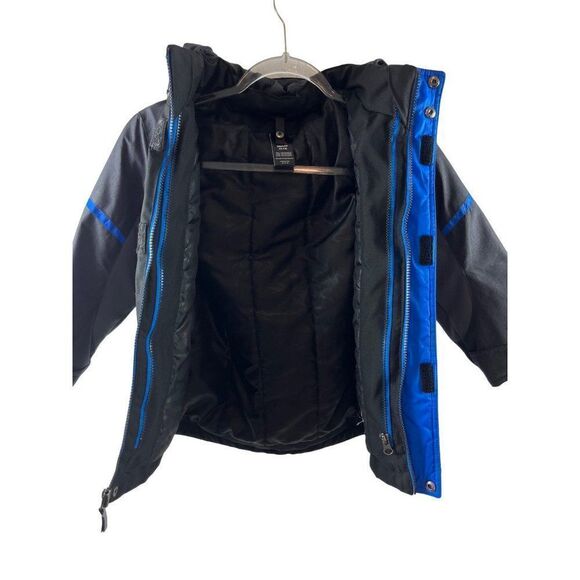 Gerry Systems Soft Shell Hooded Jacket Kids XS Gray Black MISSING INNER SHELL - Picture 5 of 14